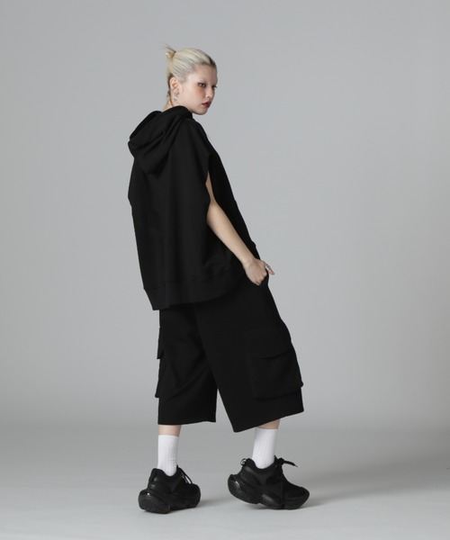 DANKE SCHON（ダンケシェーン）の「DankeSchon/ダンケシェーン/CHEMICAL SWEAT NOSLEEVE HOODIE（パーカー・レディース・グレー/ブラック・M/L）」の15枚目の写真