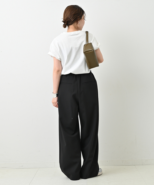 SLOBE IENA（スローブイエナ）の「SAN FERNANDOロゴTEE（Tシャツ/カットソー・レディース・ネイビー/ライトグレー/ホワイト・FREE）」の15枚目の写真