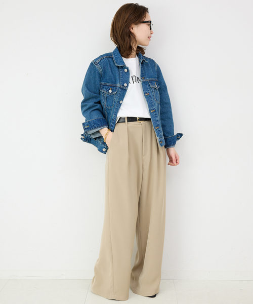 SLOBE IENA（スローブイエナ）の「SAN FERNANDOロゴTEE（Tシャツ/カットソー・レディース・ネイビー/ライトグレー/ホワイト・FREE）」の16枚目の写真