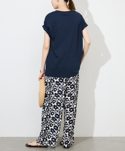 SLOBE IENA（スローブイエナ）の「SAN FERNANDOロゴTEE（Tシャツ/カットソー・レディース・ネイビー/ライトグレー/ホワイト・FREE）」の20枚目の写真