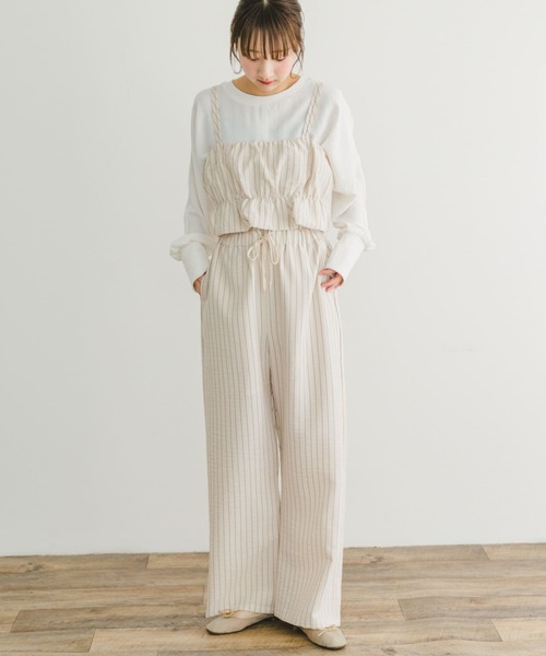 セール】ストライプシャーリングビスチェ（その他トップス）｜ITEMS