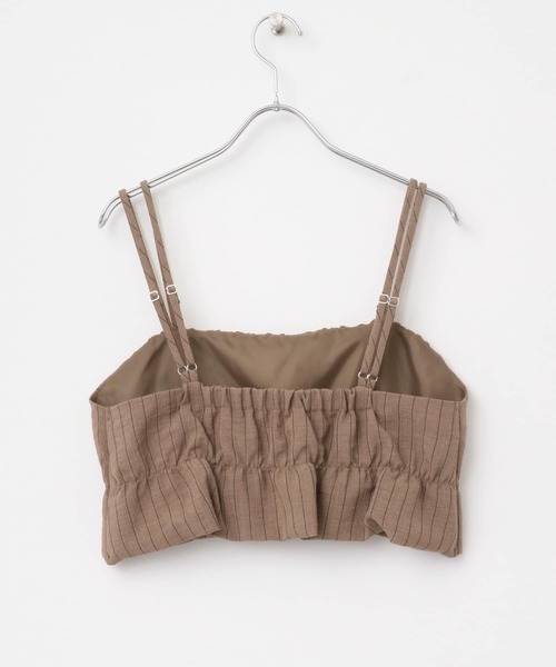 ITEMS URBANRESEARCH（アイテムズ アーバンリサーチ）の「ストライプシャーリングビスチェ（その他トップス・レディース・ライトベージュ/ブラウン・FREE）」の18枚目の写真