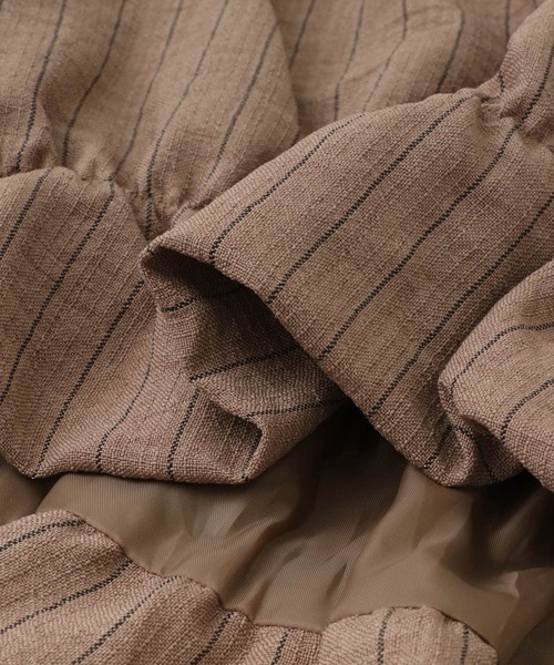 ITEMS URBANRESEARCH（アイテムズ アーバンリサーチ）の「ストライプシャーリングビスチェ（その他トップス・レディース・ライトベージュ/ブラウン・FREE）」の20枚目の写真