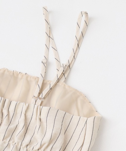 ITEMS URBANRESEARCH（アイテムズ アーバンリサーチ）の「ストライプシャーリングビスチェ（その他トップス・レディース・ライトベージュ/ブラウン・FREE）」の21枚目の写真