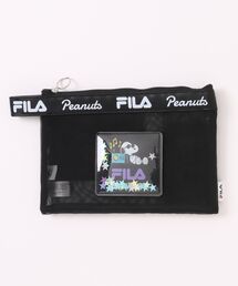 UNIIT（ユニット）の「【FILA/フィラ ×PEANUTS/ピーナッツ】SNOOPY スヌーピー コラボ  メッシュ ポーチ 小物入れ（ポーチ）」