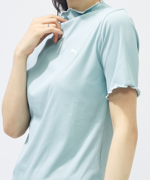 PUMA(プーマ)の「プーマ PUMA SUMMER SS リブ Tシャツ(Tシャツ/カットソー・レディース・ブルー/ブラック/ピンク・S/M/L)」の11枚目の写真