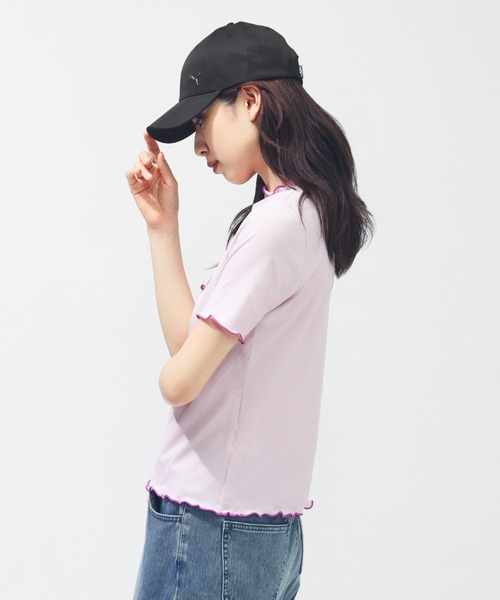 PUMA(プーマ)の「プーマ PUMA SUMMER SS リブ Tシャツ(Tシャツ/カットソー・レディース・ブルー/ブラック/ピンク・S/M/L)」の17枚目の写真