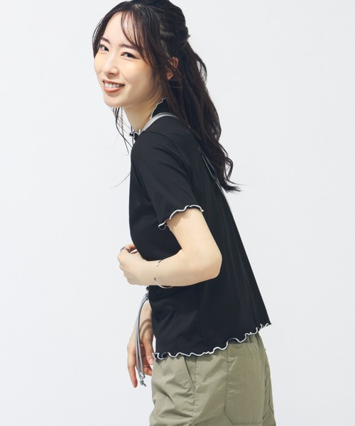PUMA(プーマ)の「プーマ PUMA SUMMER SS リブ Tシャツ(Tシャツ/カットソー・レディース・ブルー/ブラック/ピンク・S/M/L)」の5枚目の写真