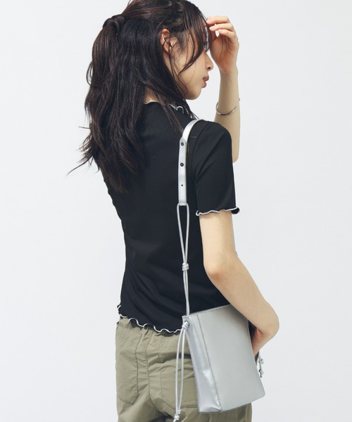 PUMA(プーマ)の「プーマ PUMA SUMMER SS リブ Tシャツ(Tシャツ/カットソー・レディース・ブルー/ブラック/ピンク・S/M/L)」の6枚目の写真