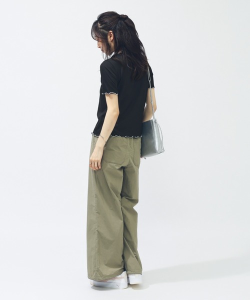 PUMA(プーマ)の「プーマ PUMA SUMMER SS リブ Tシャツ(Tシャツ/カットソー・レディース・ブルー/ブラック/ピンク・S/M/L)」の9枚目の写真
