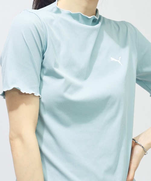 PUMA(プーマ)の「プーマ PUMA SUMMER SS リブ Tシャツ(Tシャツ/カットソー・レディース・ブルー/ブラック/ピンク・S/M/L)」の10枚目の写真