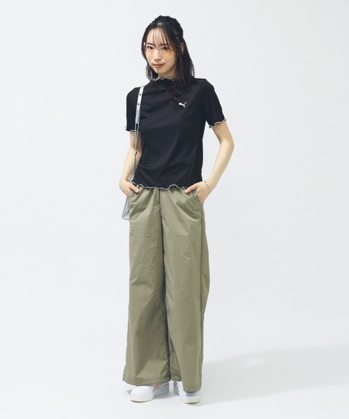 PUMA(プーマ)の「プーマ PUMA SUMMER SS リブ Tシャツ(Tシャツ/カットソー・レディース・ブルー/ブラック/ピンク・S/M/L)」の7枚目の写真