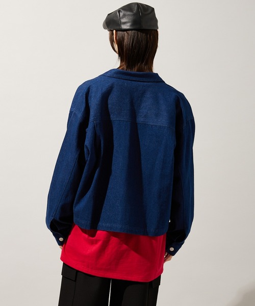 マルチサイズ_【ZOZO限定】DENIM WIDE SHORT JKT（デニム