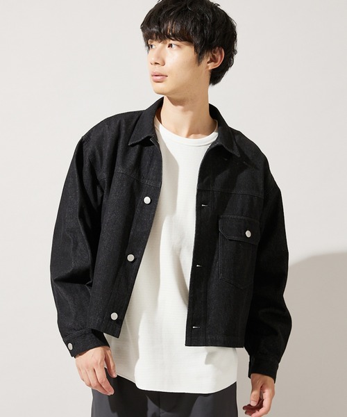 マルチサイズ_【ZOZO限定】DENIM WIDE SHORT JKT（デニム