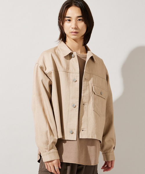 マルチサイズ_【ZOZO限定】DENIM WIDE SHORT JKT（デニム