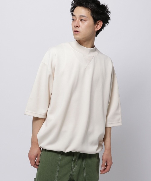 セール】バレルスリーブモックネックTシャツ（Tシャツ