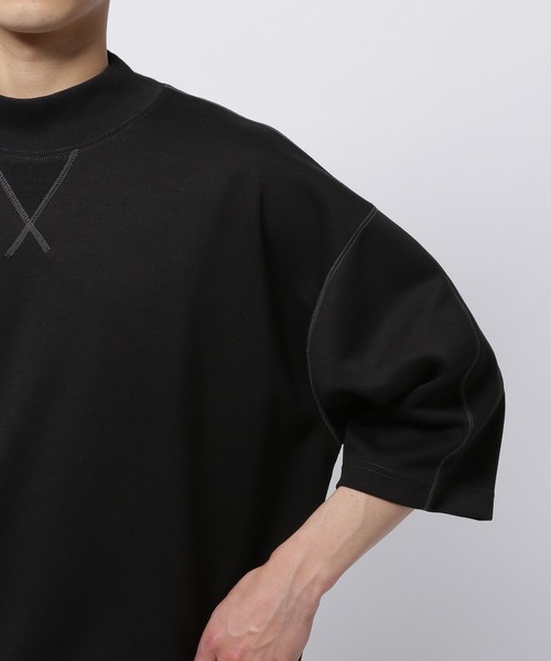niko and...(ニコアンド)の「バレルスリーブモックネックTシャツ(Tシャツ/カットソー・メンズ・ブラック/オフホワイト・LARGE/MEDIUM)」の11枚目の写真