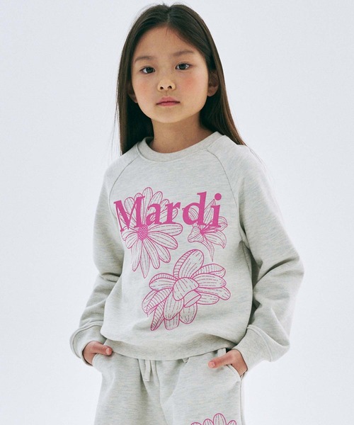 Mardi Mercredi TRIPLE FLOWER レディースキッズセット KIDS SWEATSHIRT TRIPLE FLOWER（スウェット）｜Mardi Mercredi