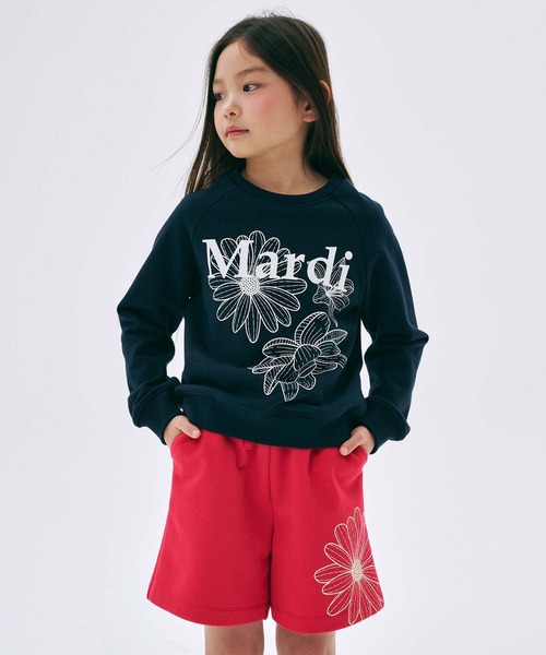 Mardi フラワーグラフィック スウェット Amazon.co.jp: Mardi Mercredi トレーナー マルディメクルディ