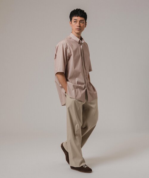 EDIFICE（エディフィス）の「"MULTI FUNCTION" ショートスリーブ ストライプ ボタンダウンシャツ（シャツ/ブラウス・メンズ・グリーン/ブルー系その他/ベージュ/ブラック・SMALL/X-LARGE/LARGE/MEDIUM）」の8枚目の写真