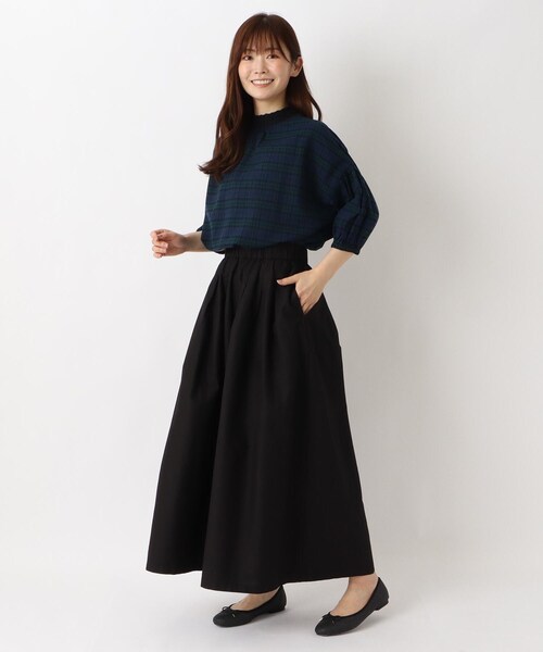one'sterrace(ワンズテラス)の「レースハイネック 5分袖ブラウス(シャツ/ブラウス・レディース・アイボリー系8・02)」の12枚目の写真