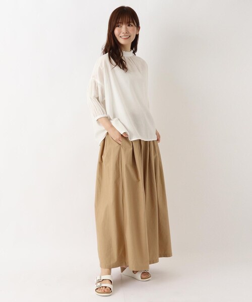 one'sterrace(ワンズテラス)の「レースハイネック 5分袖ブラウス(シャツ/ブラウス・レディース・アイボリー系8・02)」の14枚目の写真
