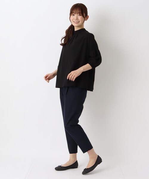 one'sterrace(ワンズテラス)の「レースハイネック 5分袖ブラウス(シャツ/ブラウス・レディース・アイボリー系8・02)」の16枚目の写真