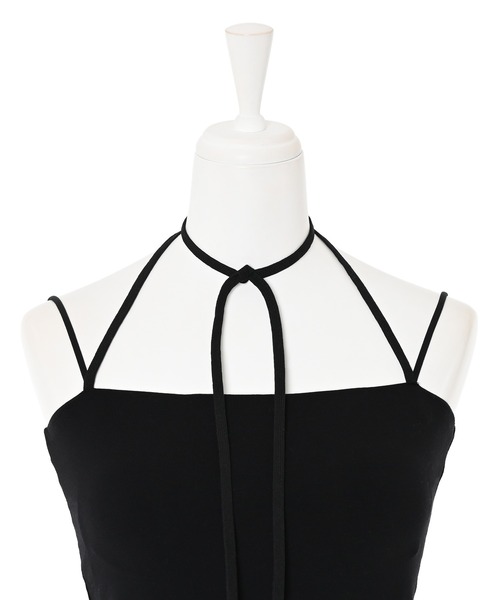 Narcissus（ナルシス）の「チョーカーキャミソール/カップ付き《動画あり》（キャミソール・レディース・ホワイト/ブラック・FREE）」の8枚目の写真