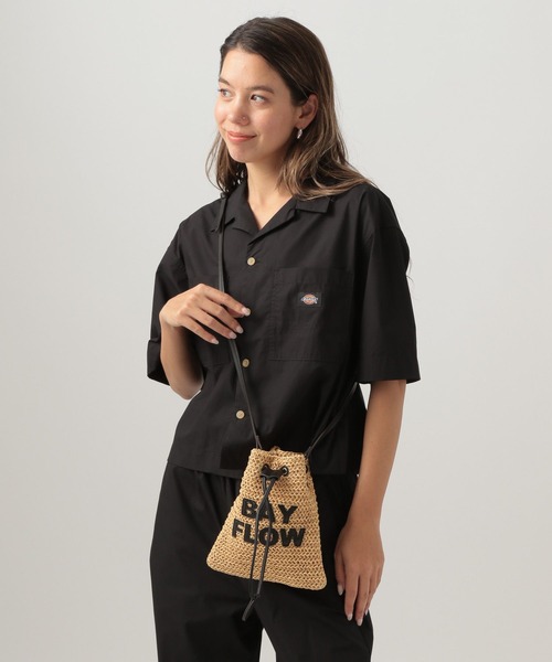 BAYFLOW（ベイフロー）の「パッチロゴペーパーミニショルダー（ショルダーバッグ・レディース・ブラック/ブラウン・FREE）」の2枚目の写真