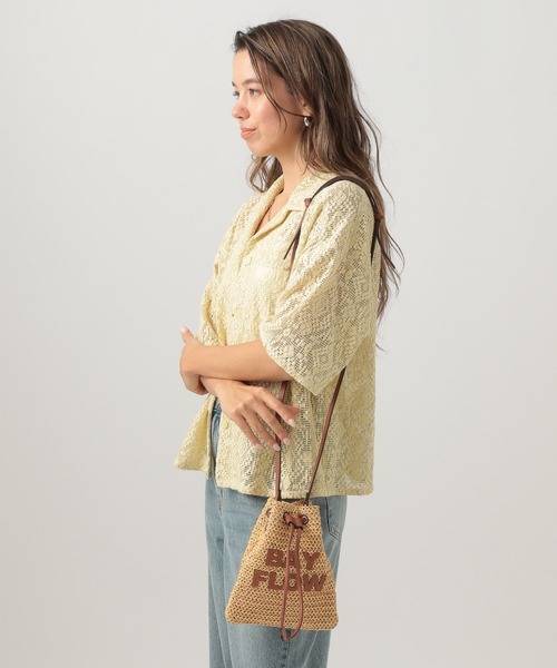 BAYFLOW（ベイフロー）の「パッチロゴペーパーミニショルダー（ショルダーバッグ・レディース・ブラック/ブラウン・FREE）」の4枚目の写真