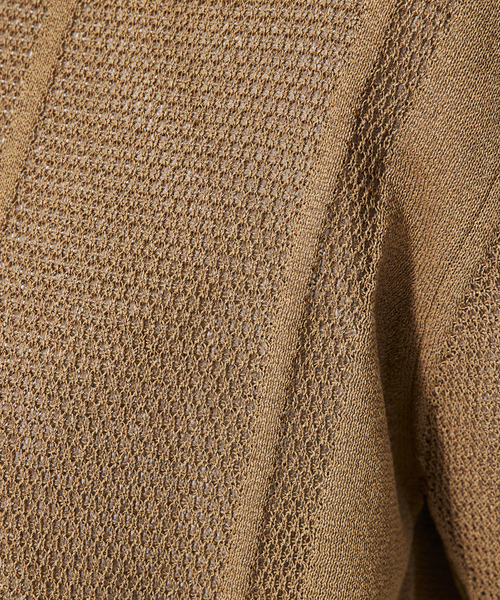 DESIGNWORKS（デザインワークス）の「和紙ミックス ポロシャツ（ポロシャツ・メンズ・アイボリー/チャコールグレー/ブラウン・46/48/50）」の9枚目の写真