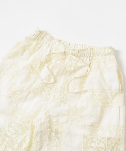 パンツ crinkle crinkle crinkle border pants セール】【crinkle crinkle crinkle】patchwork embroidery