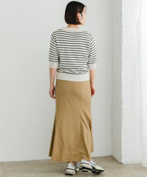 F by ROSSO（エフバイロッソ）の「F by ROSSO　オープンカラーサマーニット（ニット/セーター・レディース・ブルー/ライトベージュ/その他1・FREE）」の18枚目の写真