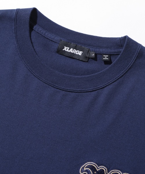 XLARGE（エクストララージ）の「XL BASEBALL S/S TEE（Tシャツ/カットソー・メンズ・ネイビー/ホワイト/ブラック・M/S/L/XL）」の10枚目の写真