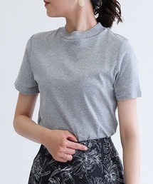 【柔らかなコットン100%フライス素材♪】半袖プチハイTシャツ