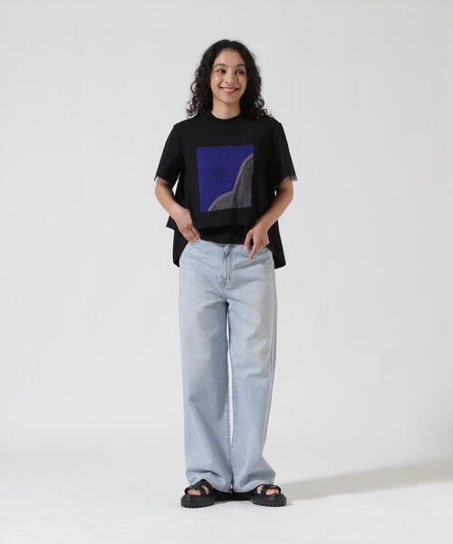 AULA AILA（アウラ アイラ）別注メッシュコンビネーションT（Tシャツ