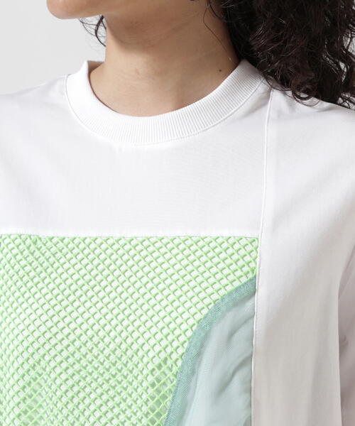 AULA AILA メッシュライン カットソー AULA(AULA AILA)(アウラ(アウラアイラ)) / MESH LAYERED TOPS/メッシュ
