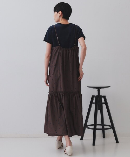 OPAQUE.CLIP（オペークドットクリップ）の「ベロアTシャツ【洗濯機洗い可】（Tシャツ/カットソー・レディース・チャコール/ネイビー系4・38/40/42）」の9枚目の写真