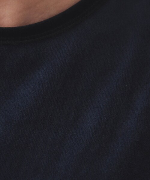 OPAQUE.CLIP（オペークドットクリップ）の「ベロアTシャツ【洗濯機洗い可】（Tシャツ/カットソー・レディース・チャコール/ネイビー系4・38/40/42）」の10枚目の写真
