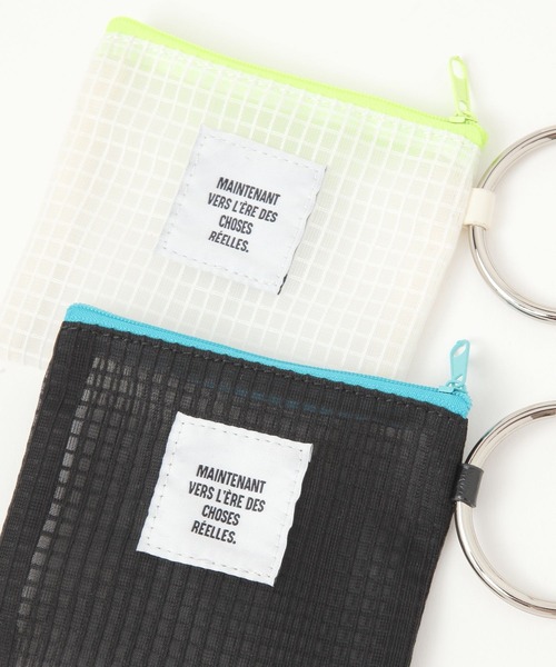 LEPSIM(レプシィム)の「カラビナメッシュポーチ 328064(ポーチ・レディース・ブラック/ライトグリーン/アイボリー・ONE SIZE)」の11枚目の写真