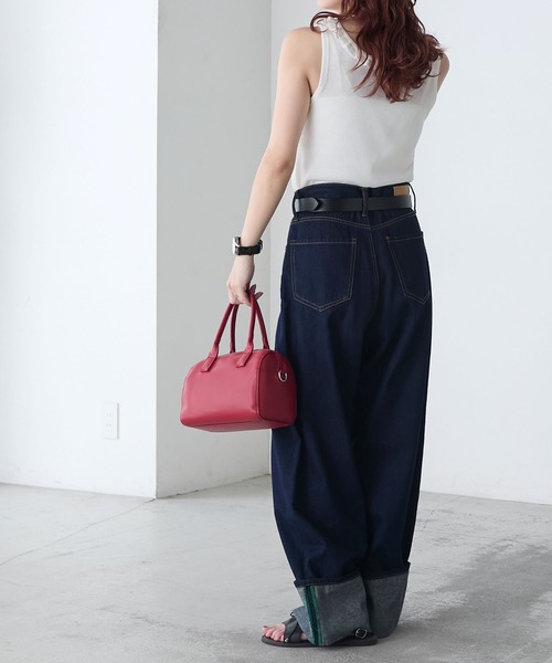 BONLECILL(ボンルシール)の「【UVカット】【アンサンブル対応】フリルネックサマーニットタンクトップ(タンクトップ・レディース・ブラック/レッド/グレー/オフホワイト・FREE)」の11枚目の写真