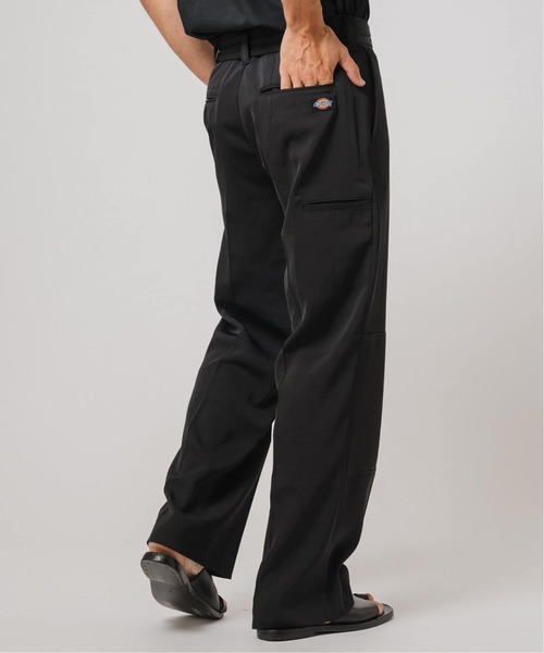 新品未使用／Dickies ワークスラックス ブラック Dickies スラックス 「別注」 「Dickies」 ワーク ワイドパンツ