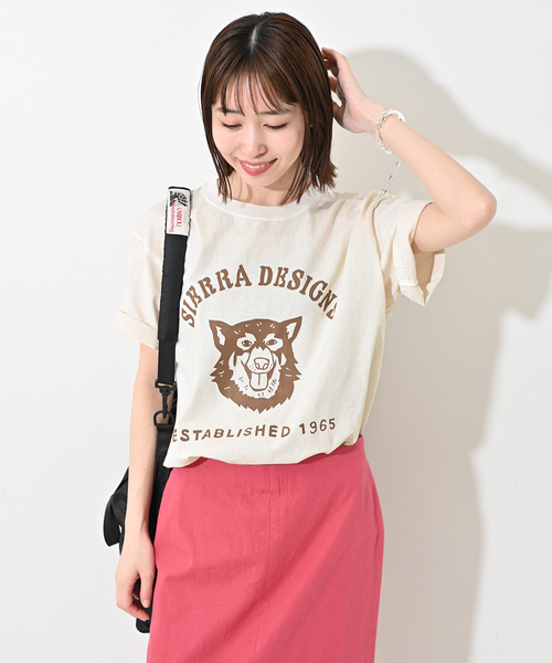 tシャツ Sierra Designs/シエラデザインズ SLOBE別注 DOG TEE レディース セール】Sierra Designs/シエラデザインズ SLOBE別注 DOG TEE（T