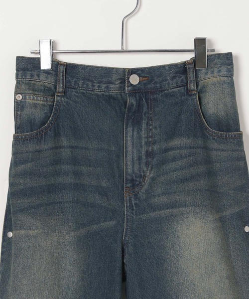 Anui（アニュイ）の「【UNISEX/3サイズ展開】サイドアジャストデニム（デニムパンツ・レディース・ブルー/ブラック・SMALL/MEDIUM/LARGE）」の17枚目の写真