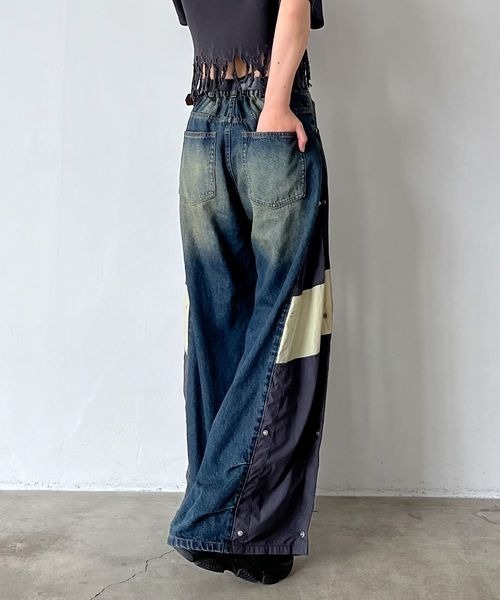 Anui（アニュイ）の「【UNISEX/3サイズ展開】サイドアジャストデニム（デニムパンツ・レディース・ブルー/ブラック・SMALL/MEDIUM/LARGE）」の8枚目の写真