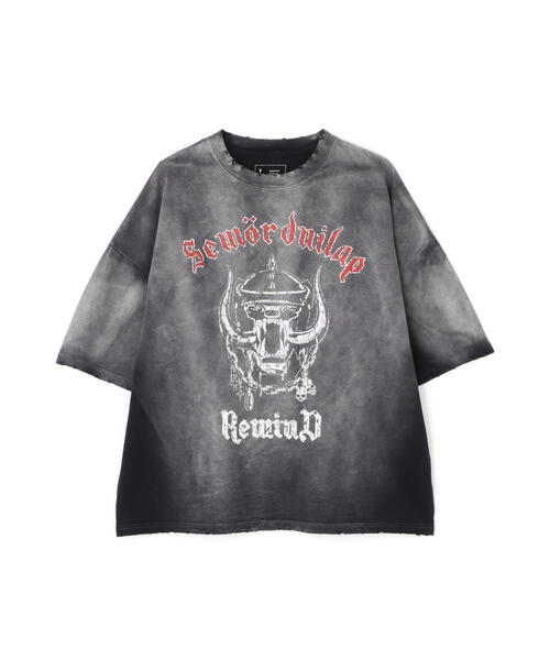 DankeSchon PIGMENT SPRAY S/S TEE PATCH Tシャツ ブラック DankeSchon/ダンケシェーン/PIGMENT SPRAY S/S TEE PATCH（T