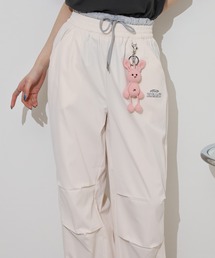 .worksミニ裏毛Wインベルパンツチャーム付