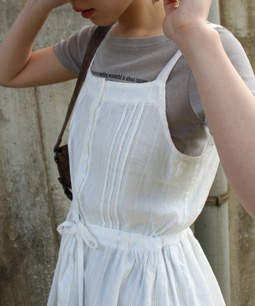 SpRay(スプレイ)の「前ボタンミニキャミワンピース(ワンピース・レディース・ホワイト/ブラック・FREE)」の11枚目の写真