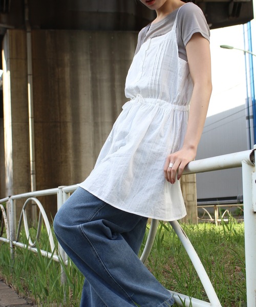 SpRay(スプレイ)の「前ボタンミニキャミワンピース(ワンピース・レディース・ホワイト/ブラック・FREE)」の19枚目の写真