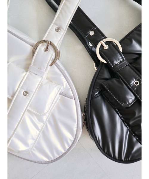 jumelle（ジュメロ）の「【Casselini】ナイロンミニボストン（ボストンバッグ・レディース・オフホワイト/ブラック・FREE）」の17枚目の写真